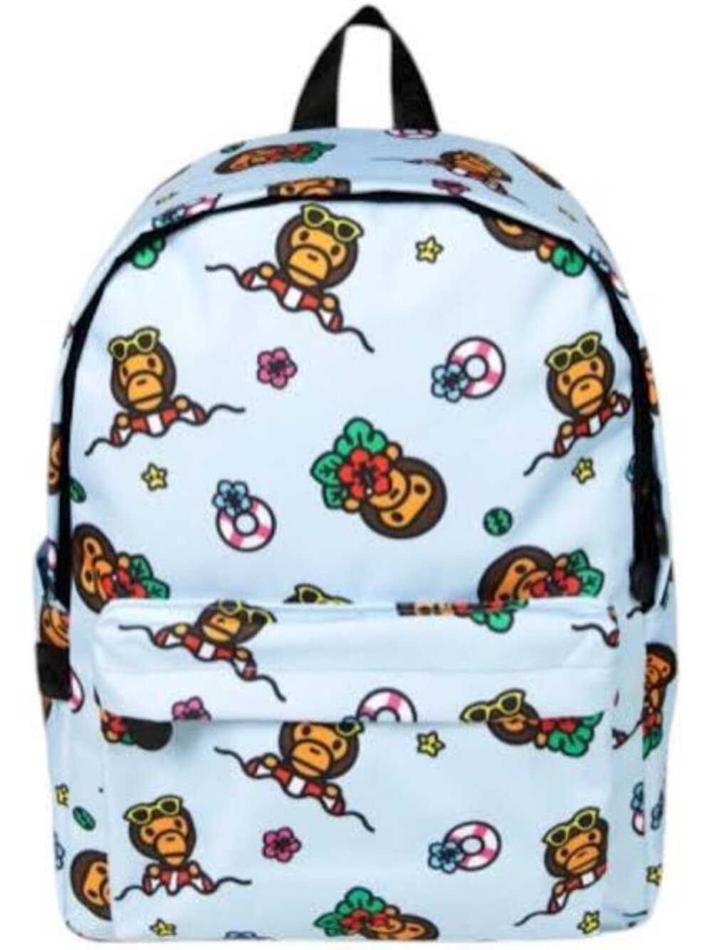Baby Milo Baby Blue Bape Medium Bookbag (Used)